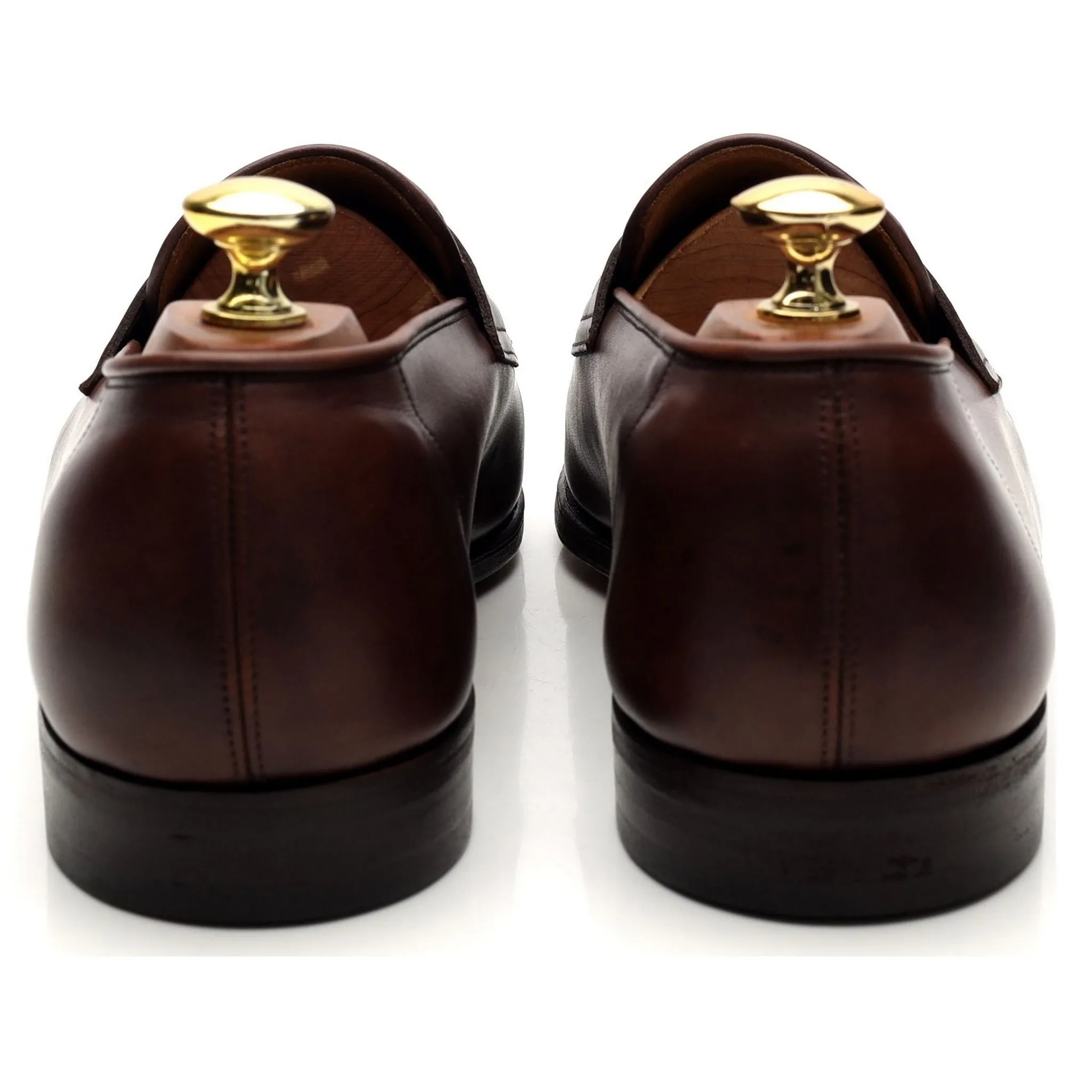 'Ashley' Brown Museum Leather Loafers UK 8.5 E