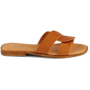 Bay sandal leather - COGNAC