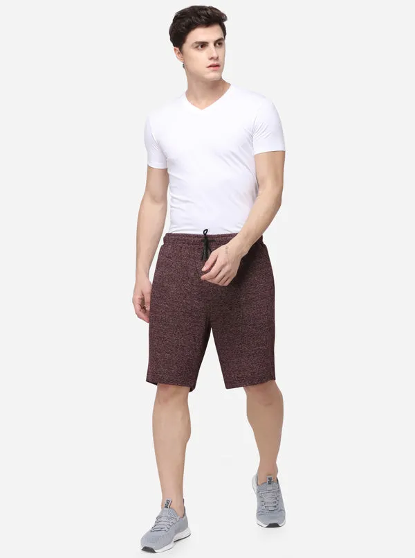 Brown Slim Fit Solid Shorts | JadeBlue