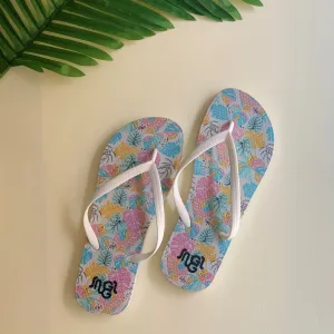 Colorful Leaves Women Flip Flops