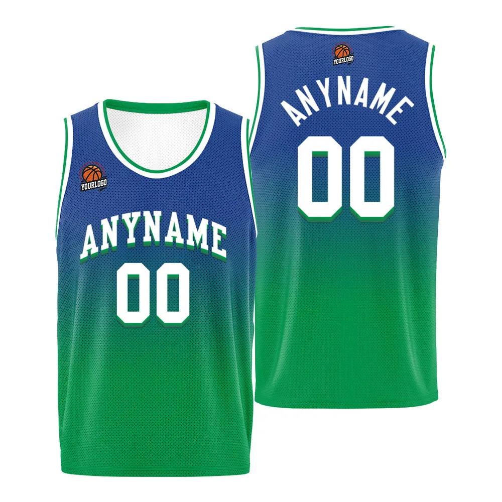 Custom Basketball Jersey Personalized Stitched Team Name Number Logo Royal&Navy