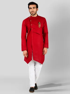 Dark Red Kurta | Azania