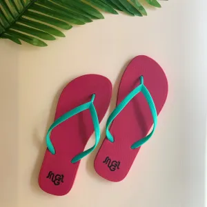 Fushcia Women Flip Flops