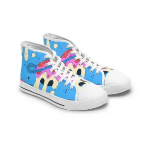 Groovy Galactic Planet Women's High Top Sneakers