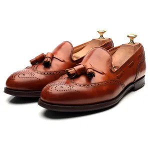 'Lichfield 2' Tan Brown Leather Tassel Loafers UK 9 E