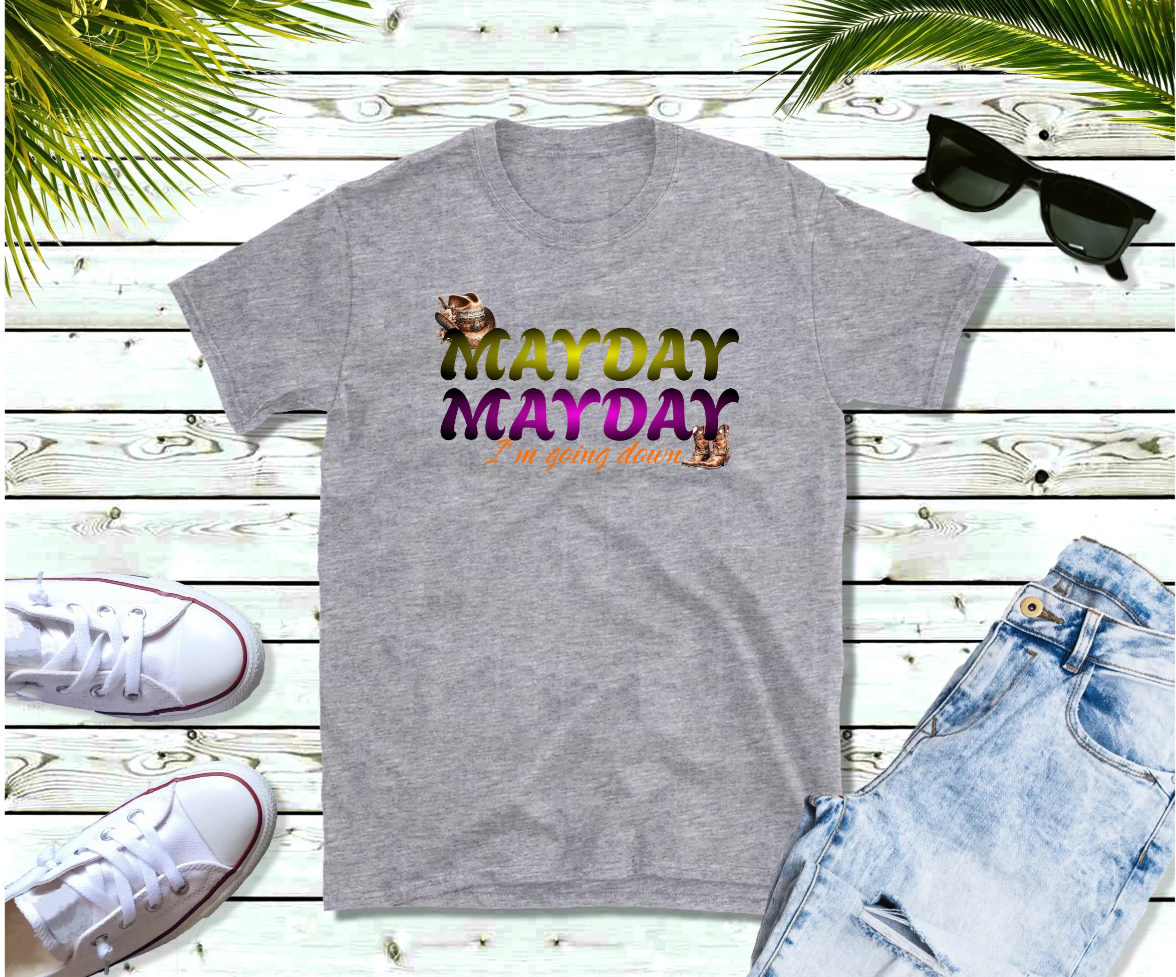 Mayday Mayday T Shirt, Country Shirt, Tour Shirt, Festival Tee, Western T-shirt, Music Shirt, Concert T-Shirt