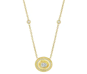 Penny Preville Oval Diamond Pendant Necklace