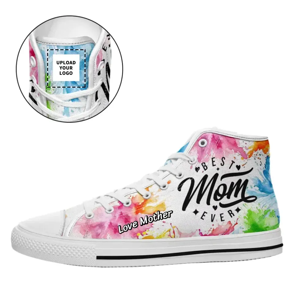 Personalized Mother's Day Sneakers, Custom Comfortable High Top Shoes for Mother's Gift