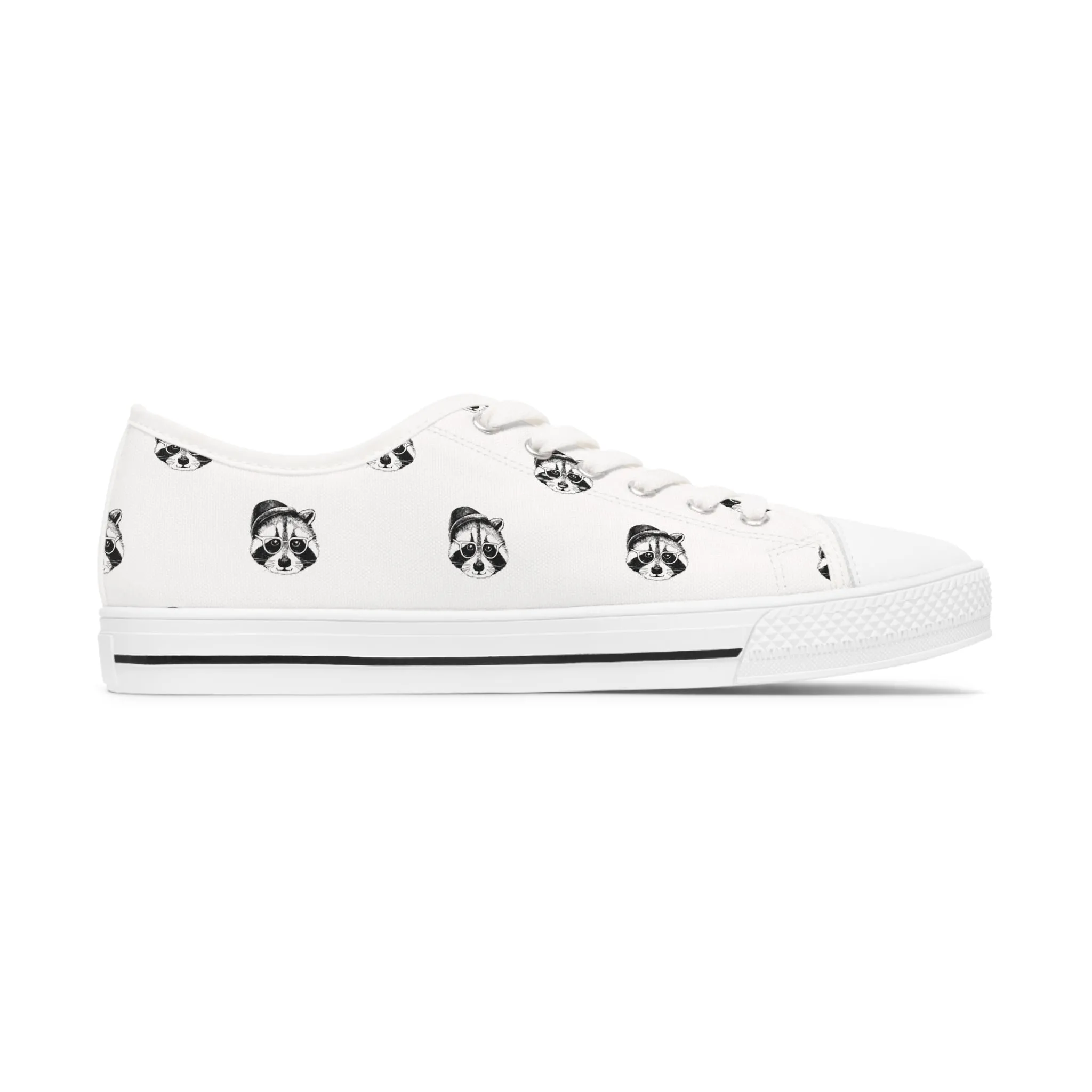 Raccoon Women's Low Top Sneakers