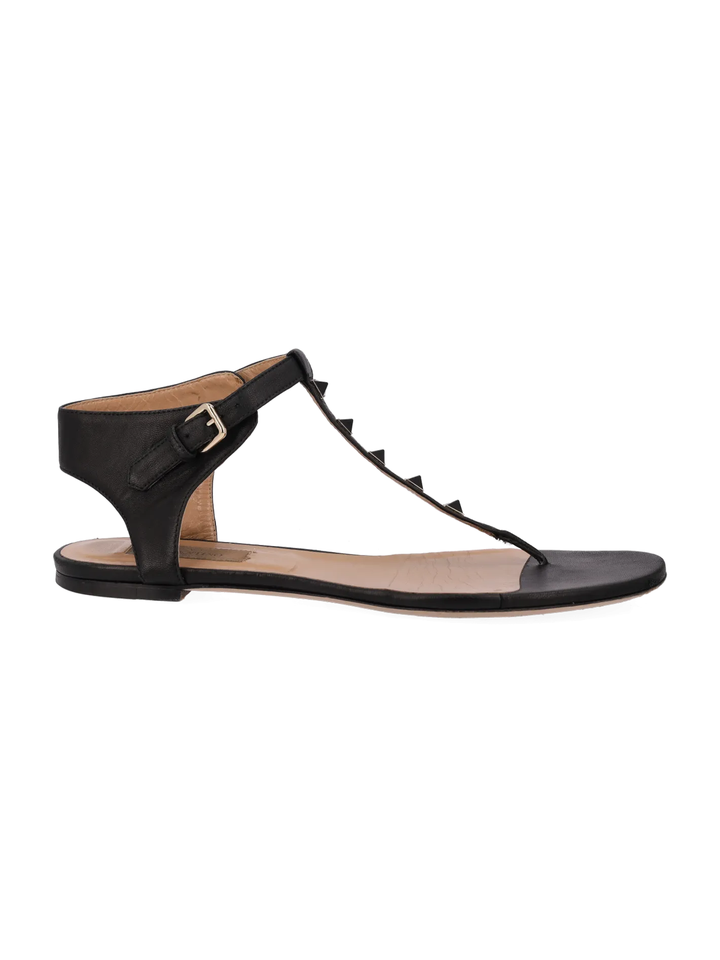 rockstud t-bar flat sandals