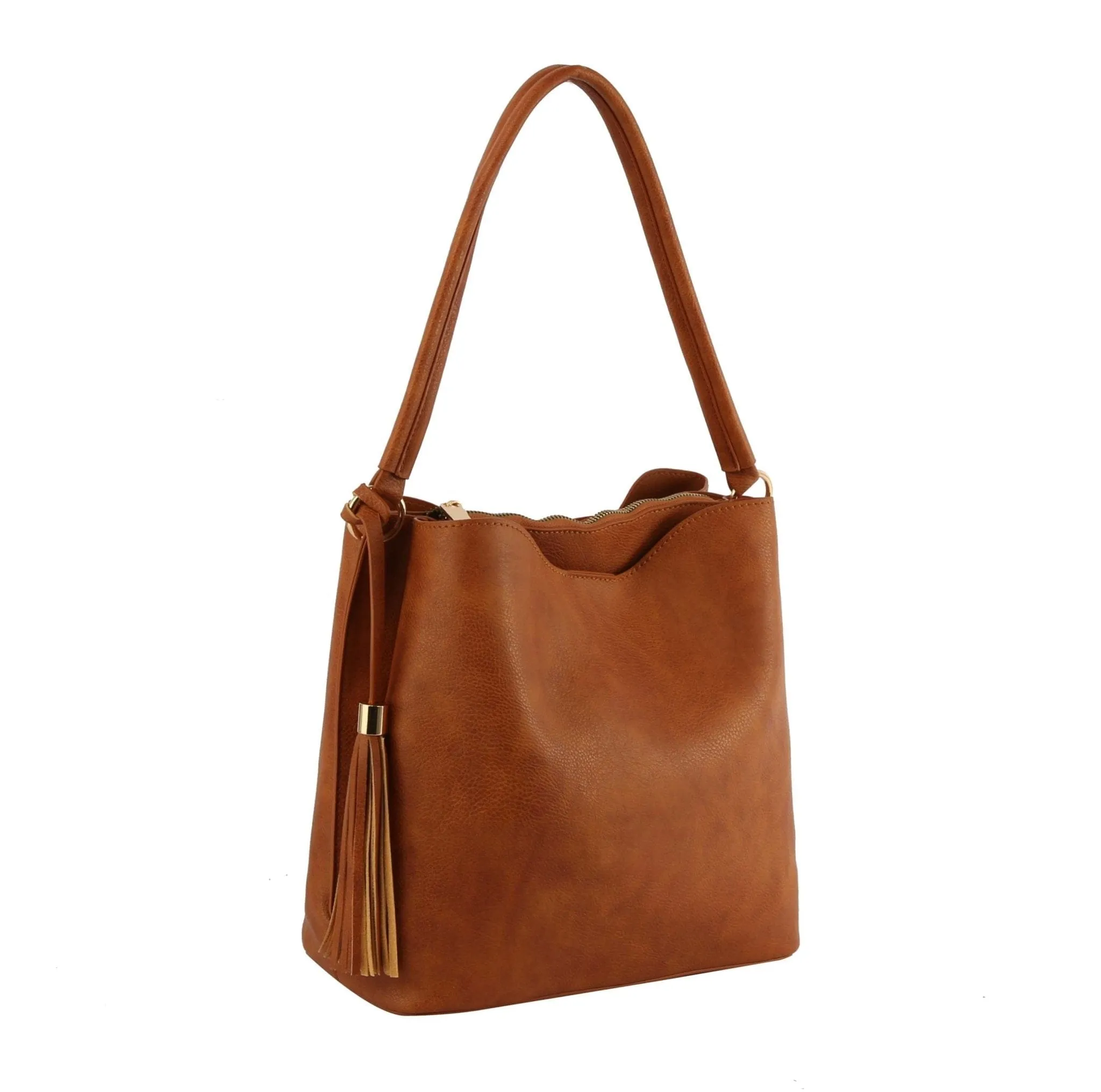 S0542 Simple HOBO W/ Tassel and Multi Compartments