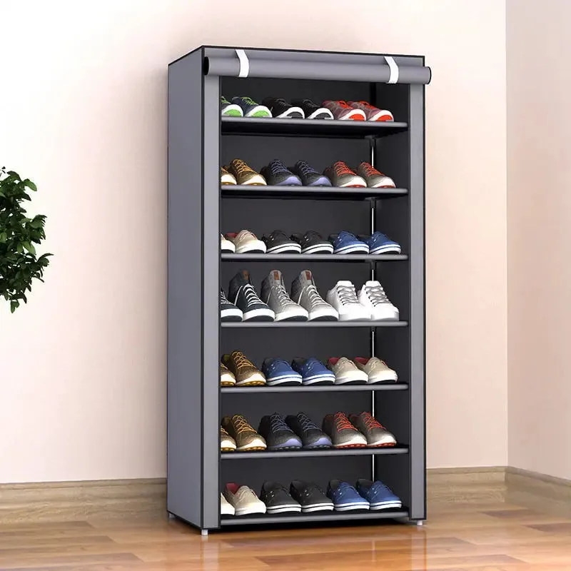 SINOTAO  -  8 Layers Dustproof Shoe Cabinet Simple Sneakers High Heels Storage Rack Bedroom Dormitory Shoe Rack Bag Debris Organizer