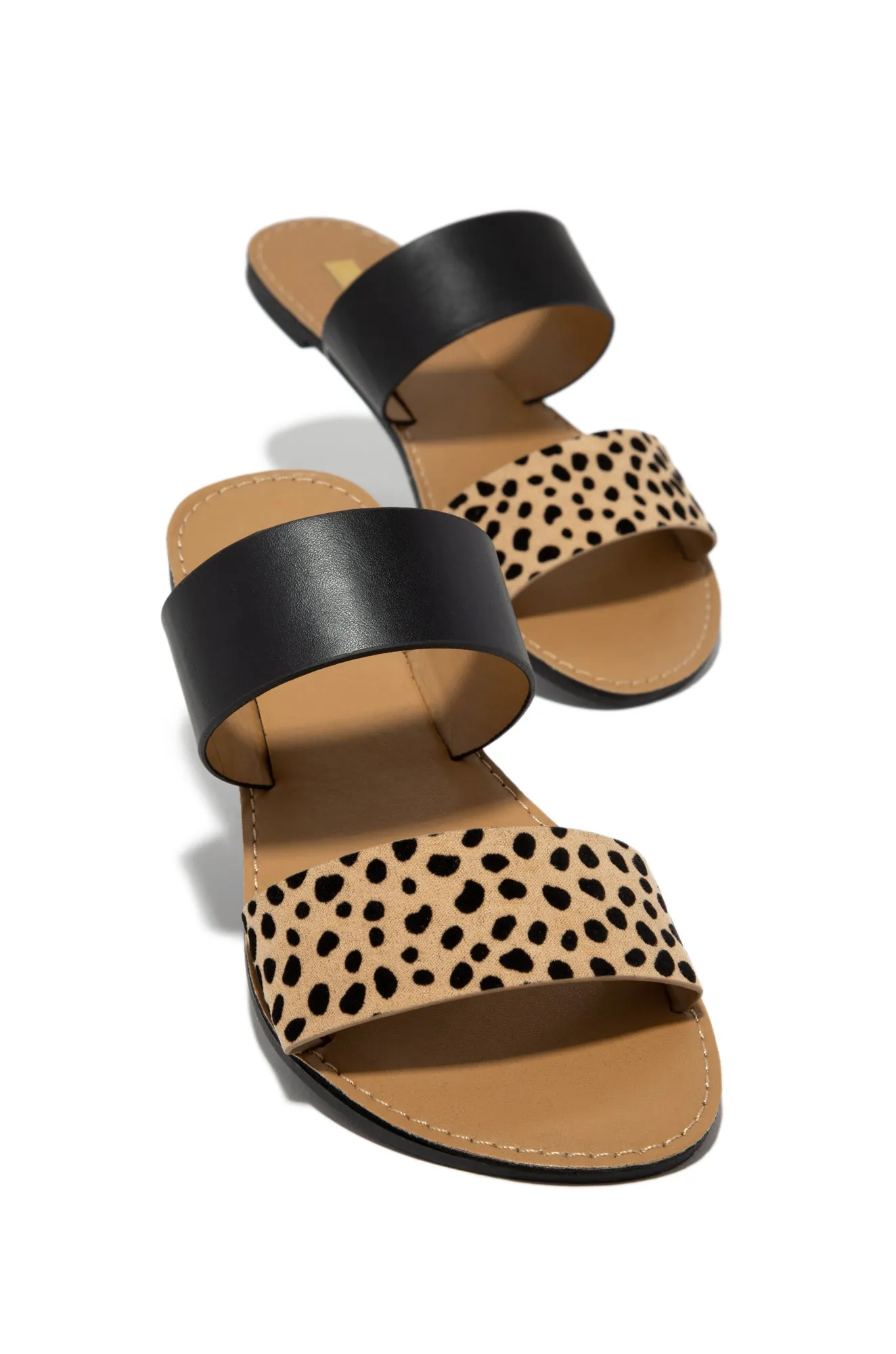 Spring Breaker Flat Slip On Sandals - Leopard