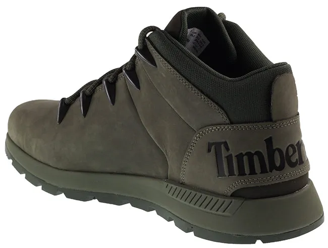 Timberland Boots Mens Sprint Trekker Mid Hiking Boot Dark Green