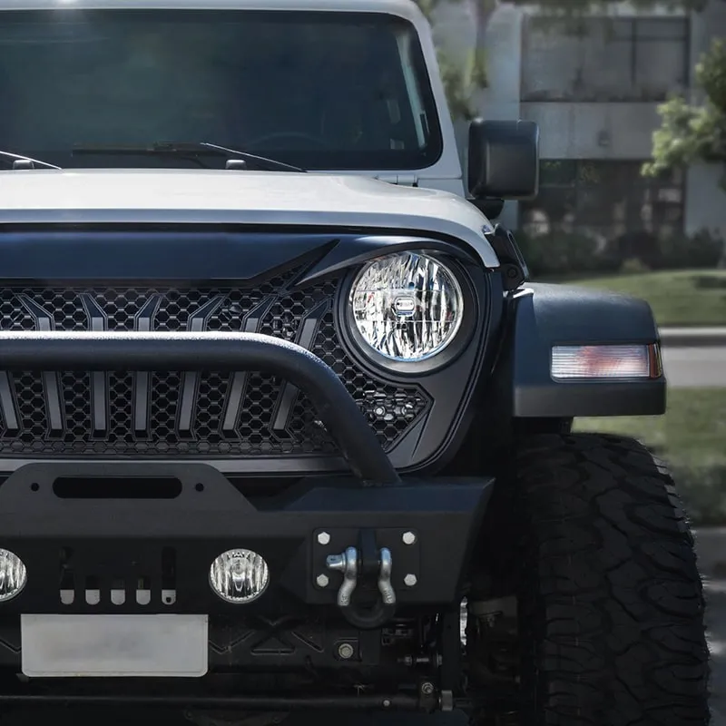 USA ONLY Diamondback Series Black Grille for 2018-Later Jeep Wrangler JL And Jeep Gladiator JT