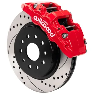 Wilwood 19-20 Jeep Wrangler (JL)/20-22 Jeep Gladiator (JT) Aero6-DM Front Brake Kit - D&S - Red