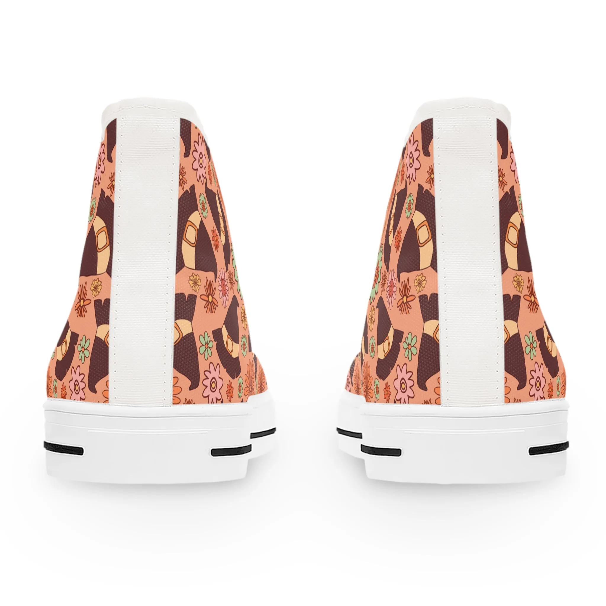 Witch Hats and Flowers Women's High Top Sneakers