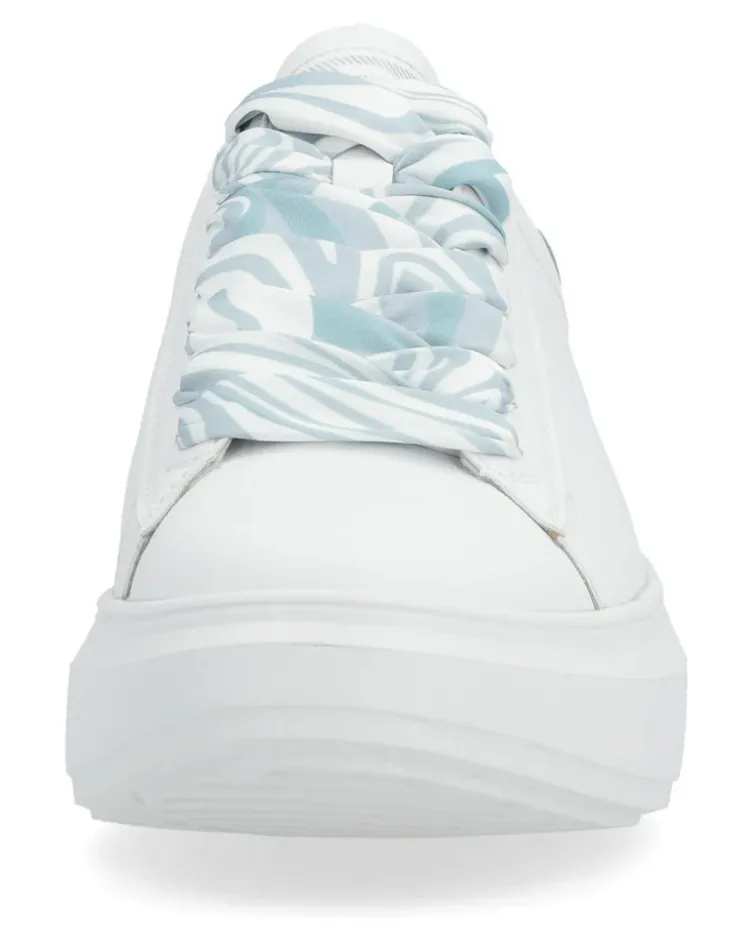 WOMEN'S RIEKER ADELIA 01 | WHITE / LAGOON